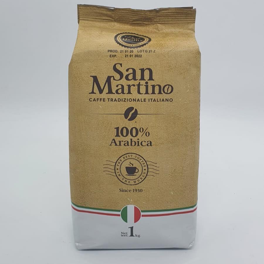  3 ק"ג פולי קפה 100% ערביקה מובחרת San Martino
