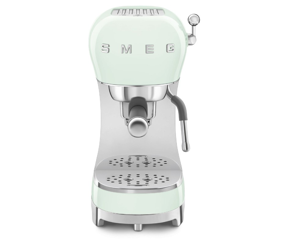 מכונת קפה אספרסו ידנית סמג ירוק פסטל EGF03PGEU Smeg