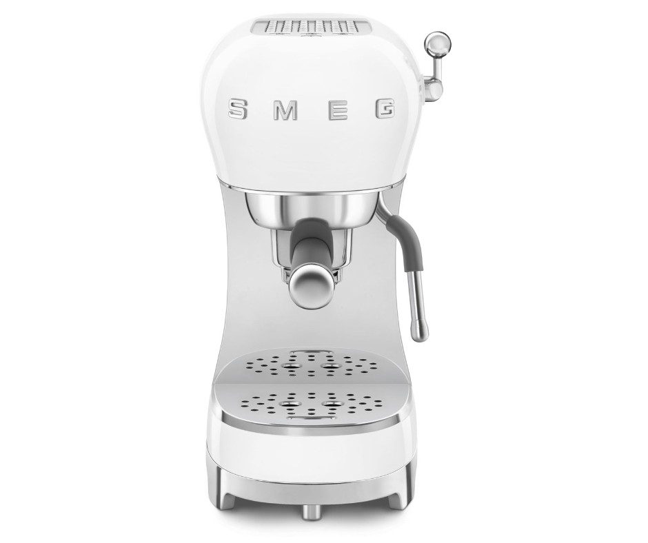 מכונת קפה אספרסו ידנית  לבן סמג -  Smeg ECF02WHEU 