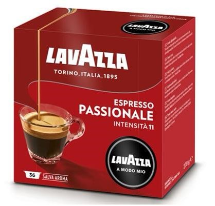 36 קפסולות לוואצה מודו מיו פסיונל - Lavazza A Modo Mio Passionale 
