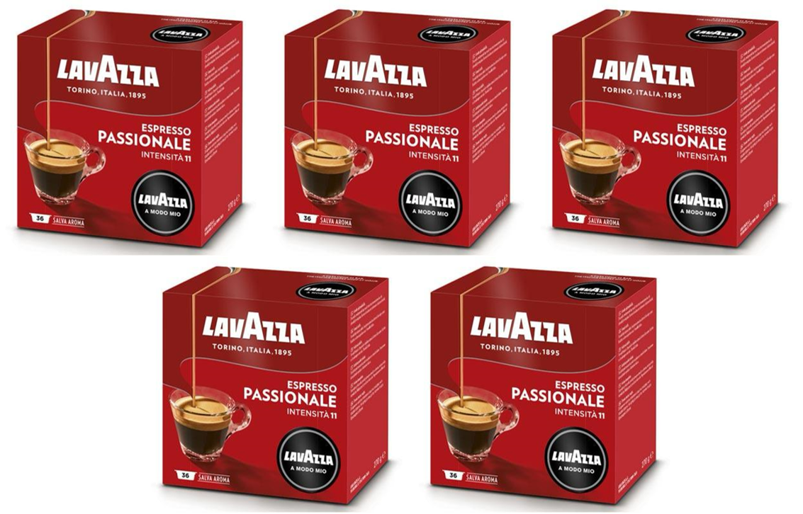 180 קפסולות לוואצה מודו מיו פסיונל - Lavazza A Modo Mio Passionale 